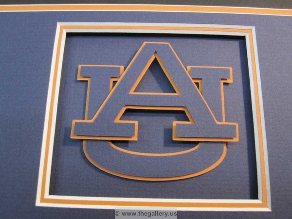 Detail view of Auburn University with the logo cut into the  mat.






The Gallery at Brookwood
www.thegallery.us
770-941-3394
Your Custom Framing Expert
Picture Framing Examples
Custom Framing Examples
Shadowbox Examples
IMG_1800