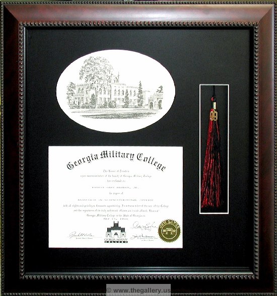 Shadow box with diploma with tassel






The Gallery at Brookwood
www.thegallery.us
770-941-3394
Your Custom Framing Expert
Picture Framing Examples
Custom Framing Examples
Shadowbox Examples
diploma_tassel_2