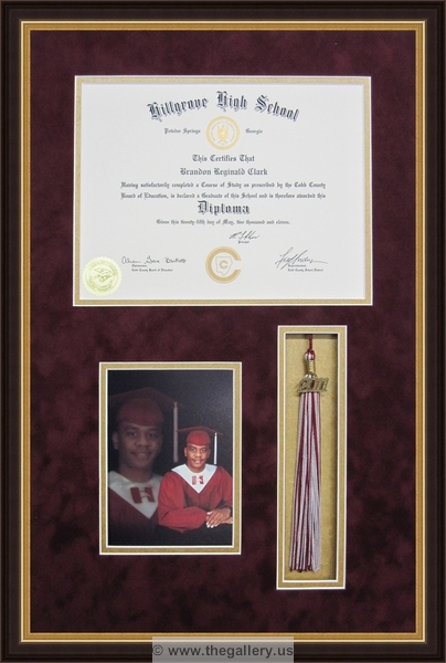 Framed diploma with photo and tassel






The Gallery at Brookwood
www.thegallery.us
770-941-3394
Your Custom Framing Expert
Picture Framing Examples
Custom Framing Examples
Shadowbox Examples
diploma_with_tassel_photo