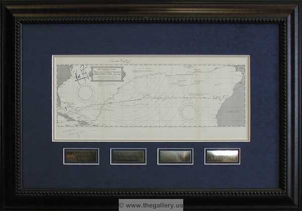 Map signed by Orville Wright, Yuri A. Gagarin
 Charles Lindbergh and Neal Armstrong






The Gallery at Brookwood
www.thegallery.us
770-941-3394
Your Custom Framing Expert
Picture Framing Examples
Custom Framing Examples
Shadowbox Examples
first_flights2