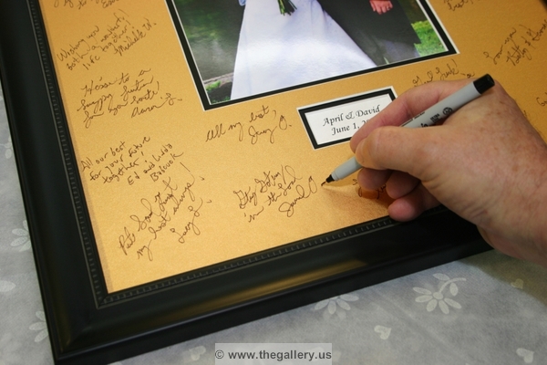 We offer complete line of custom made signature mats for weddings or any event. 






The Gallery at Brookwood
www.thegallery.us
770-941-3394
Your Custom Framing Expert
Picture Framing Examples
Custom Framing Examples
Shadowbox Examples
gold_signature_mat