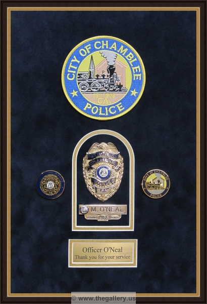 Police badge and patches shadowbox 






The Gallery at Brookwood
www.thegallery.us
770-941-3394
Your Custom Framing Expert
Picture Framing Examples
Custom Framing Examples
Shadowbox Examples
police-shadowbox-with-patches