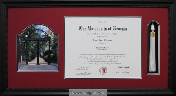 University of Georgia diploma with tassel and photo.






The Gallery at Brookwood
www.thegallery.us
770-941-3394
Your Custom Framing Expert
Picture Framing Examples
Custom Framing Examples
Shadowbox Examples
uga_arch_&_tassel2