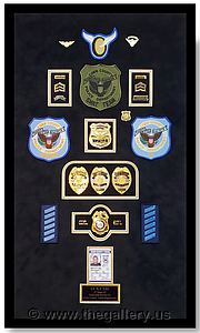 Police Department retirement shadow box examples

The Gallery at Brookwood
www.thegallery.us
770-941-3394
Your Custom Framing Expert
Picture Framing Examples
Custom Framing Examples
Shadowbox Examples