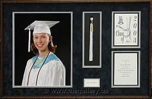 High school graduation shadow box with tassel insert and invitation.

The Gallery at Brookwood
www.thegallery.us
770-941-3394
Your Custom Framing Expert
Picture Framing Examples
Custom Framing Examples
Shadowbox Examples