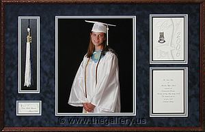 High school graduation shadow box with tassel insert and invitation.

The Gallery at Brookwood
www.thegallery.us
770-941-3394
Your Custom Framing Expert
Picture Framing Examples
Custom Framing Examples
Shadowbox Examples