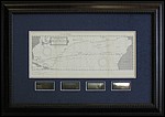 Map signed by Orville Wright, Yuri A. Gagarin
 Charles Lindbergh and Neal Armstrong
Brookhaven_Frame_Shop.jpg