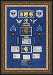 Cobb County Police Department retirement shadow box with police badges, patches, ID cards and lapel pins.
Norcross_Frame_Shop.jpg
