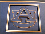 Detail view of Auburn University with the logo cut into the  mat.
dallas-mirror-hanger.jpg