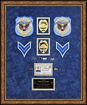 Cobb County Police Department retirement shadow box with police badges, patches, ID cards and lapel pins.
woodstock-mirror-framer.jpg