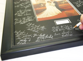 signature mat , engravable signature mat for weddings 