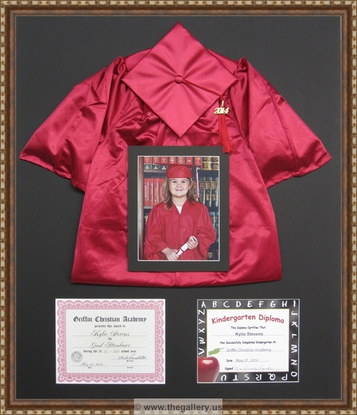 Kindergarten graduate with gown hat and certificate






The Gallery at Brookwood
www.thegallery.us
770-941-3394
Your Custom Framing Expert
Picture Framing Examples
Custom Framing Examples
Shadowbox Examples
kindergarten graduate with gown hat certificate