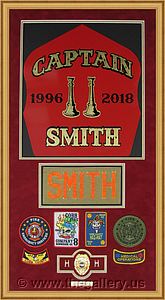Cobb County Fire Department retirement shadow box with badges, patches and lapel pins.

The Gallery at Brookwood
www.thegallery.us
770-941-3394
Your Custom Framing Expert
Picture Framing Examples
Custom Framing Examples
Shadowbox Examples