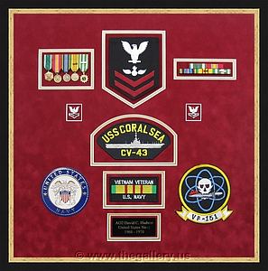 Military Shadowbox

The Gallery at Brookwood
www.thegallery.us
770-941-3394
Your Custom Framing Expert
Picture Framing Examples
Custom Framing Examples
Shadowbox Examples