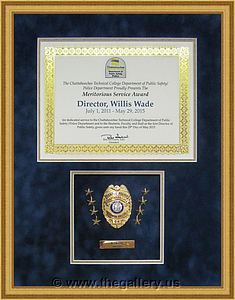 Police Department retirement shadow box

The Gallery at Brookwood
www.thegallery.us
770-941-3394
Your Custom Framing Expert
Picture Framing Examples
Custom Framing Examples
Shadowbox Examples