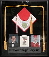 Graduation Shadow box with hat, photos, tassel and graduation announcement.
chamblee_mirror_framer.jpg