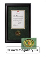 Framed document with coin for Dobbins Air Force Base.
custom-picture-frames-cumming-ga.jpg