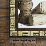 Custom made double frame with wine corks to enhance the art.                 
metroatlantachamber.jpg