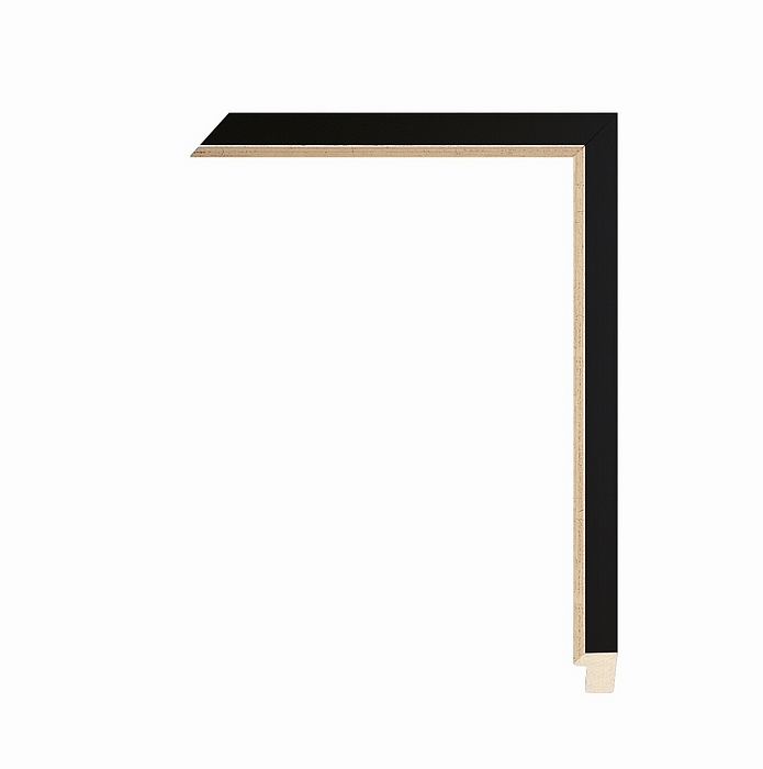Larson Juhl 334084 Order Online   SOHO BLK W/SIL CAP/BEV 7/8  Custom Frames And Moulding Shipped Nationwide