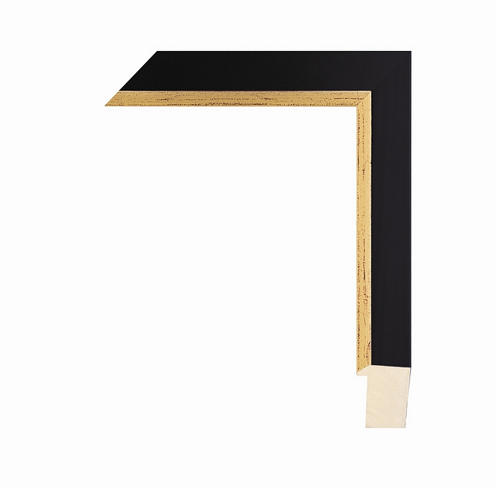 Larson Juhl 433086 Order Online   SOHO BLK WGLD TCAP 1 3/4  Custom Frames And Moulding Shipped Nationwide
