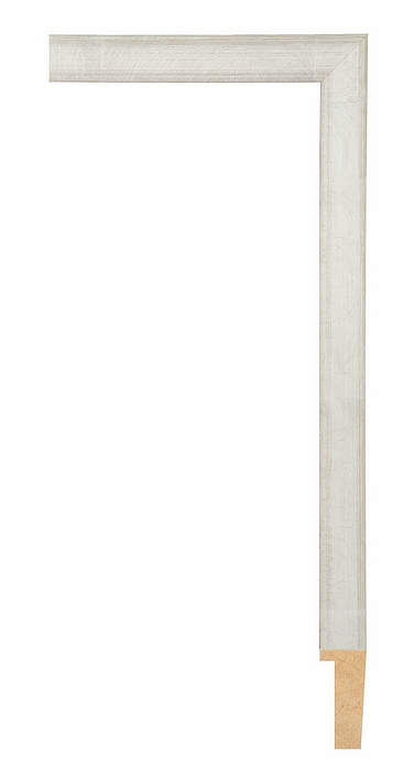 Larson Juhl 458184 Order Online   L7 SLVR/WHT 1 7/8 H x 3/4 W  Custom Frames And Moulding Shipped Nationwide