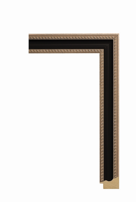 Larson Juhl 480CSB Order Online   CLASSIC SILVER W/BLK 1 1/2  Custom Frames And Moulding Shipped Nationwide